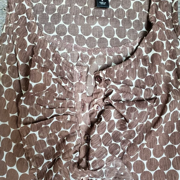 BCX Ruffled tank with attached cami - Picture 3 of 9